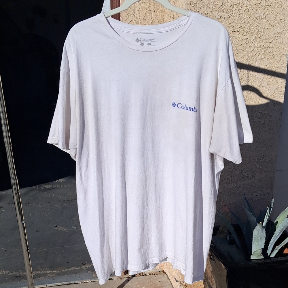 Columbia Men's Light Gray Short Sleeve Tee